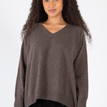 V-Neck Sweater A80 - Cashmere CP Shades mocha